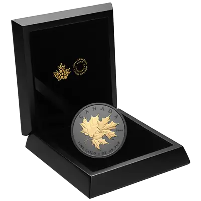 1 oz Gold Coin - Triple Maple - Rhodium Plating - 2026