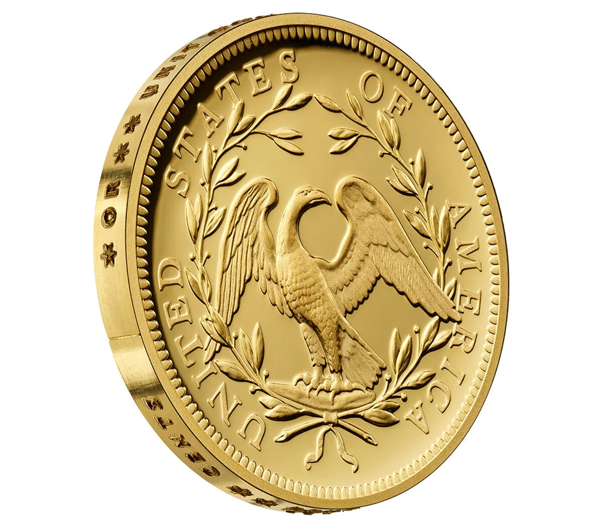 230th Anniversary Flowing Hair High Relief Gold Coin