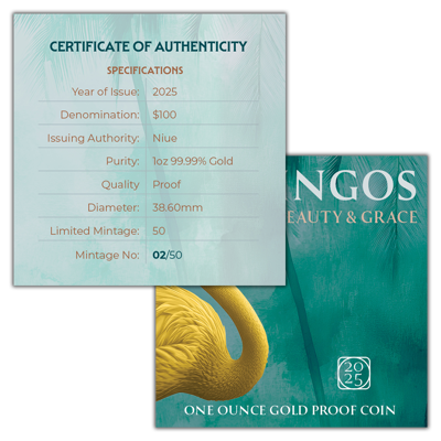 1 oz Gold Coin - Flamingo - 2025
