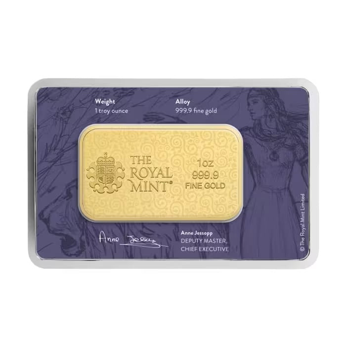 Una and the Lion 1oz Gold Minted Bar