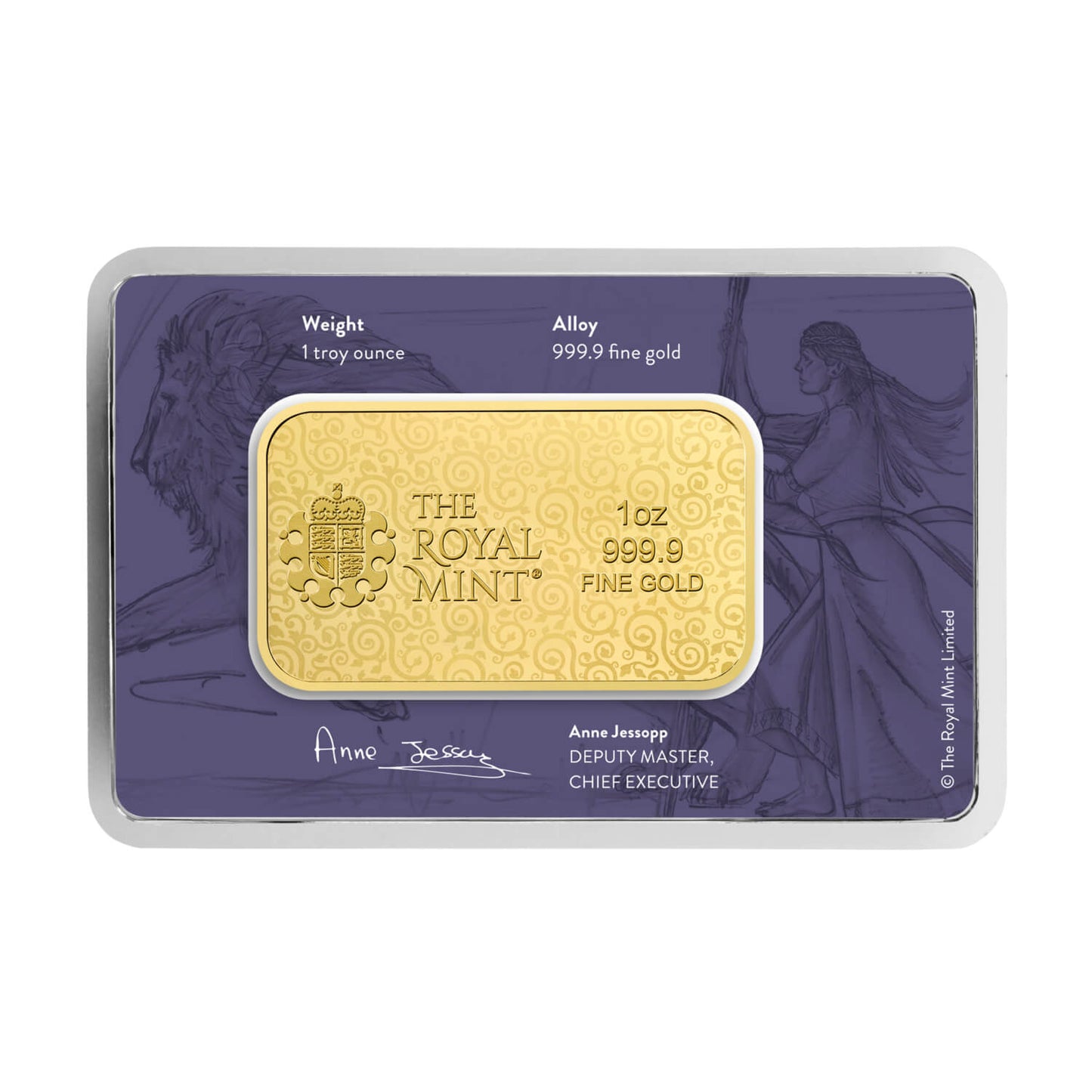 Una and the Lion 1oz Gold Bullion Minted Bar
Bullion | 999.9 Fine Gold