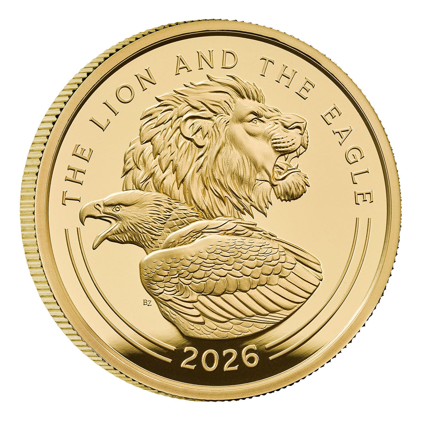 The Lion and The Eagle 2026 UK 5oz Gold Proof Coin
Limited Edition 25