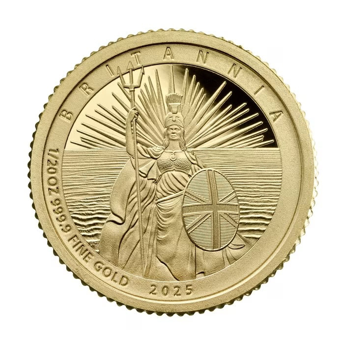 2025 Great Britain Britannia .9999 Gold Proof 6 Coin Set ( 1/40, 1/20, 1/10, 1/4, 1/2, 1 oz)