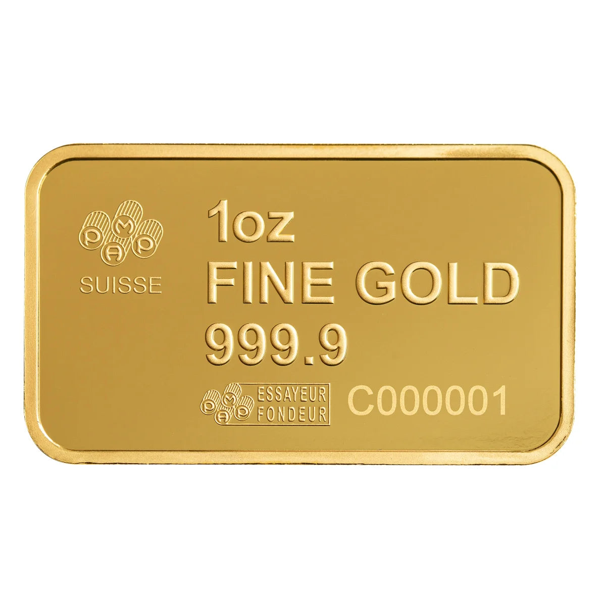 1 oz Gold Bar - PAMP America the Free Statue of Liberty (Assay