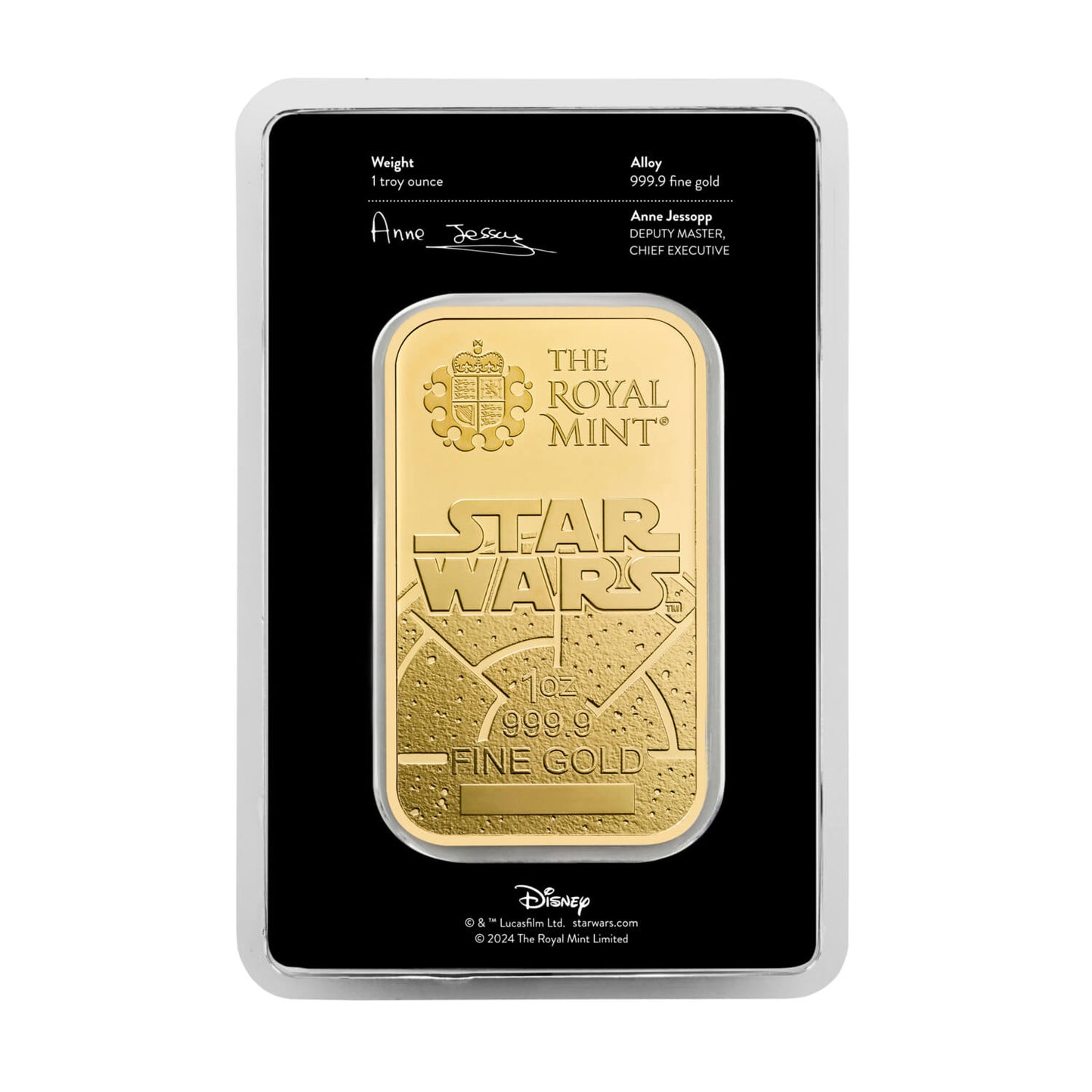 Star Wars™ Dark Side 1oz Gold Minted Bullion Bar
Bullion | Limited to 5,000 bars worldwide