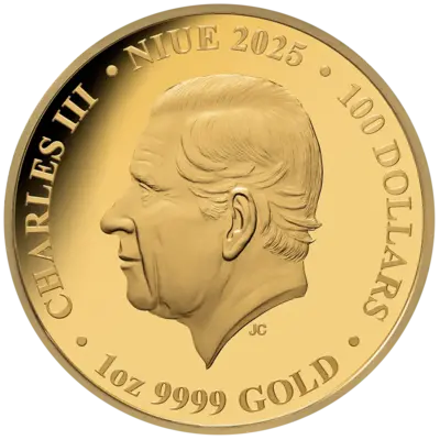 1 oz Gold Coin - Heraldic Beasts - Lion - 2025