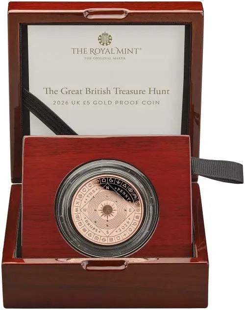2026 'The Penny Drops' Great British Treasure Hunt £5 Gold Proof Coin