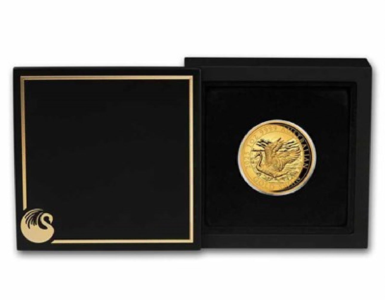 2025 Australia 1 oz Gold Swan Proof (HR, w/Box & COA)