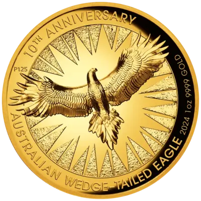 1 oz Gold Coin - Wedge-Tailed Eagle - High Relief - 2024