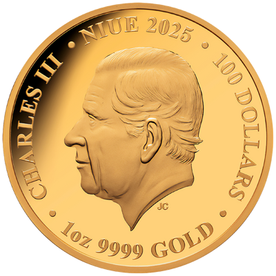 1 oz Gold Coin - Seasons - Summer Lion - Color - 2025