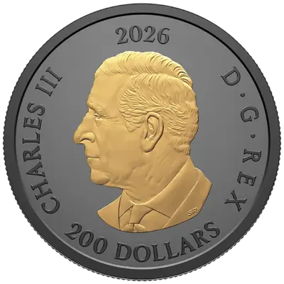 1 oz Gold Coin - Triple Maple - Rhodium Plating - 2026