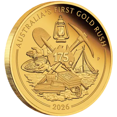 1 oz Gold Coin - Australia's First Gold Rush - 175th Anniversary - 2026