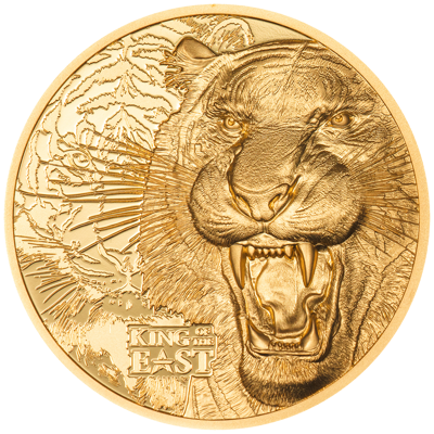 1 oz Gold Coin - Nature Kings - Tiger - Ultra High Relief - 2025