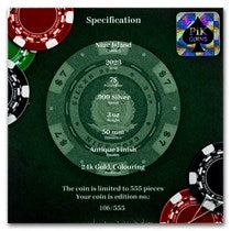 2023 Niue 3 oz Silver Roulette (with Box & COA)