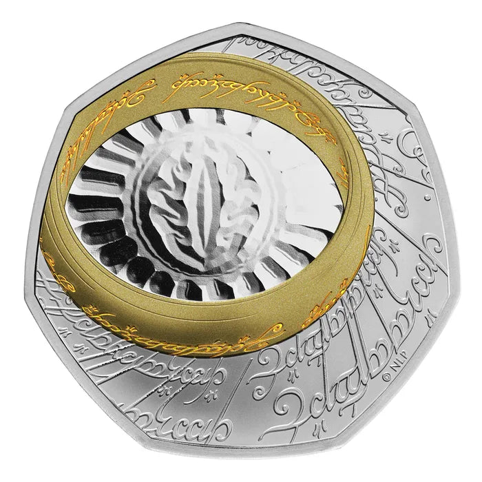 Lord of the Rings – The One Ring UK 2026 50p Silver Proof Colour Coin