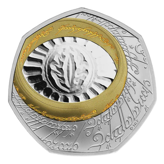 Lord of the Rings – The One Ring UK 2026 50p Silver Proof Colour Coin