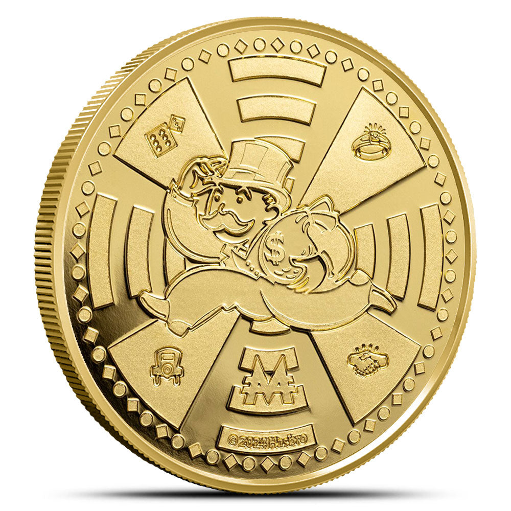 2024 Samoa 1 oz Gold Mr. Monopoly BU