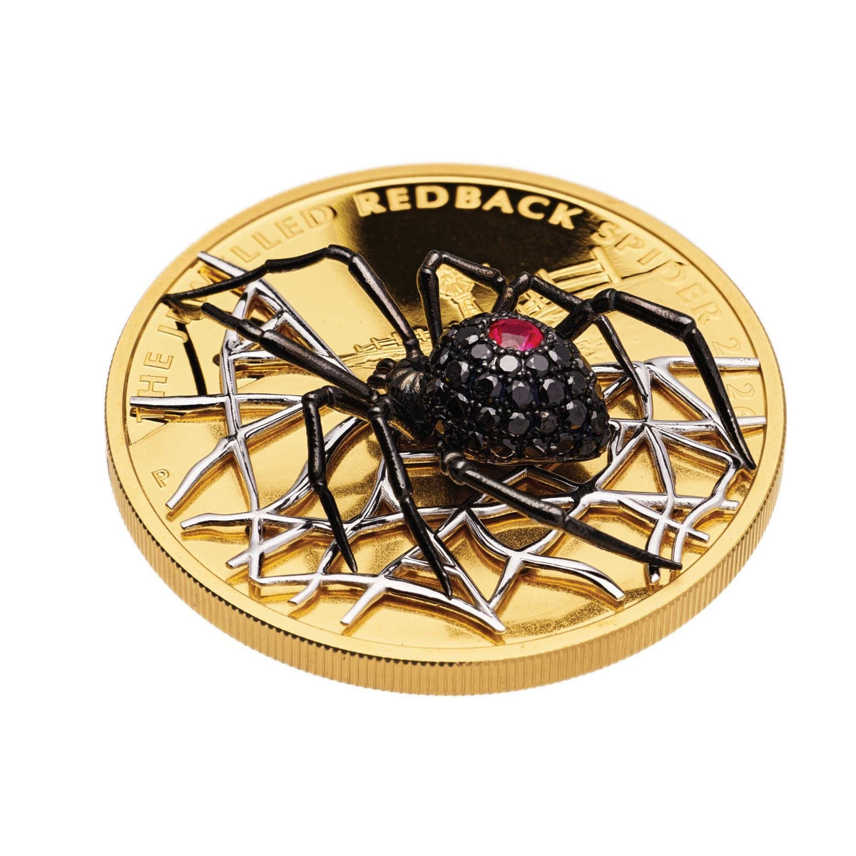 The Jewelled Redback Spider 2026 2oz Gold Proof Coin