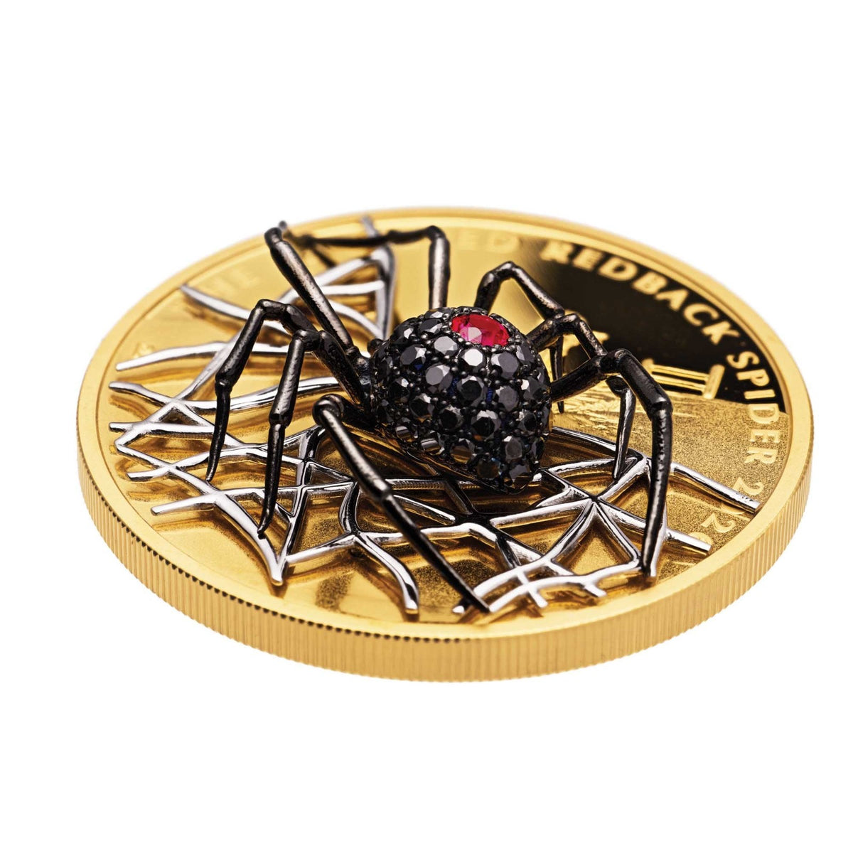 The Jewelled Redback Spider 2026 2oz Gold Proof Coin