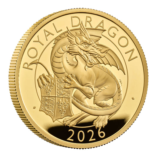 The Royal Tudor Beasts The Royal Dragon 2026 UK 2oz Gold Proof Coin
Limited Edition 50