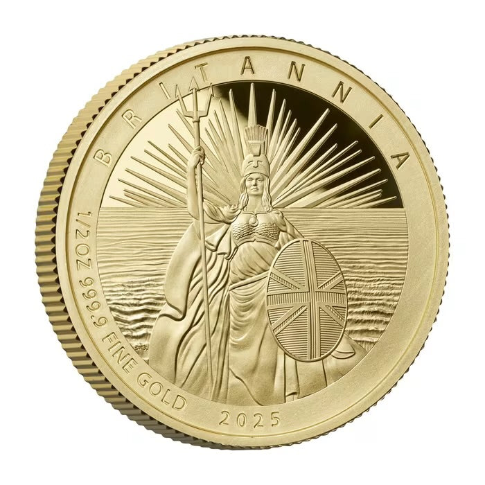 2025 Great Britain Britannia .9999 Gold Proof 6 Coin Set ( 1/40, 1/20, 1/10, 1/4, 1/2, 1 oz)