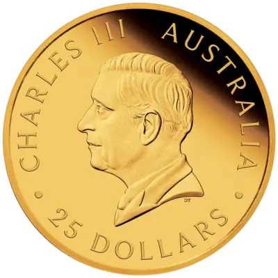 7.98 g Gold Coin - Sovereign - 125 Years Perth Mint - 2024