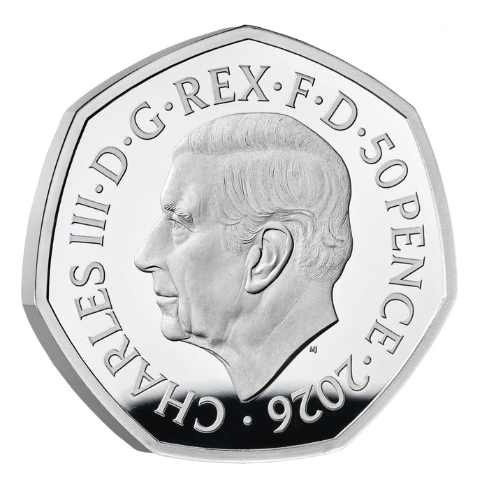 Lord of the Rings – The One Ring UK 2026 50p Silver Proof Colour Coin