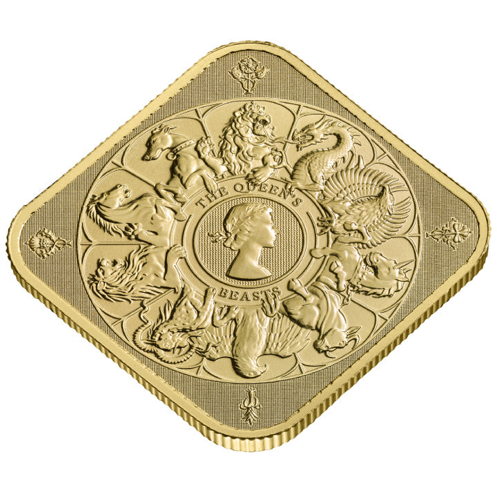 The Royal Mint - The Queen's Beasts 1 oz Gold Bar, 2 pcs
