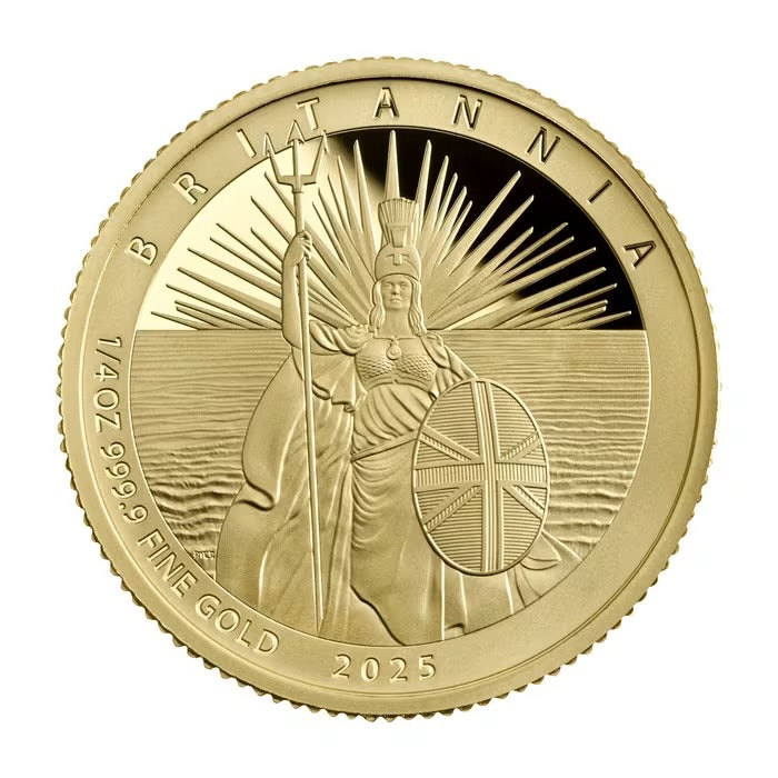 2025 Great Britain Britannia .9999 Gold Proof 6 Coin Set ( 1/40, 1/20, 1/10, 1/4, 1/2, 1 oz)