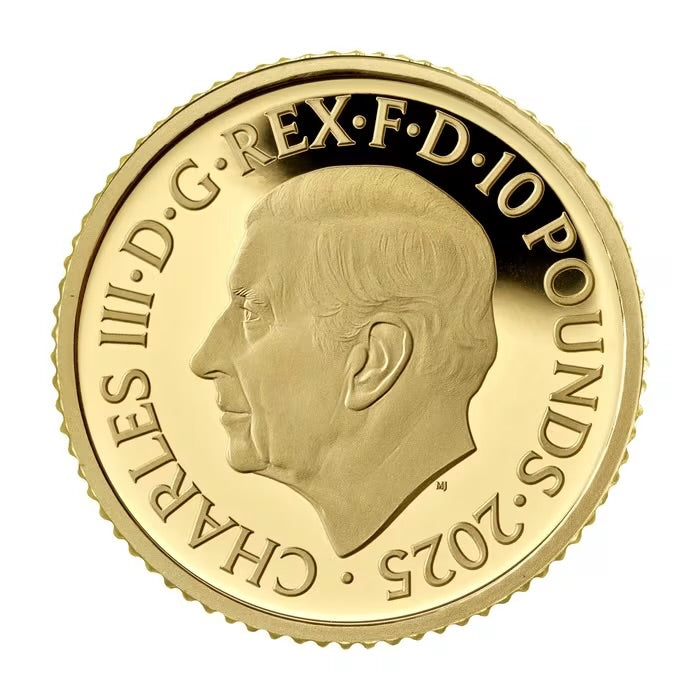 2025 Great Britain Britannia .9999 Gold Proof 6 Coin Set ( 1/40, 1/20, 1/10, 1/4, 1/2, 1 oz)