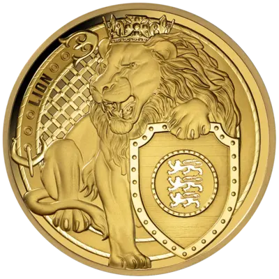 1 oz Gold Coin - Heraldic Beasts - Lion - 2025