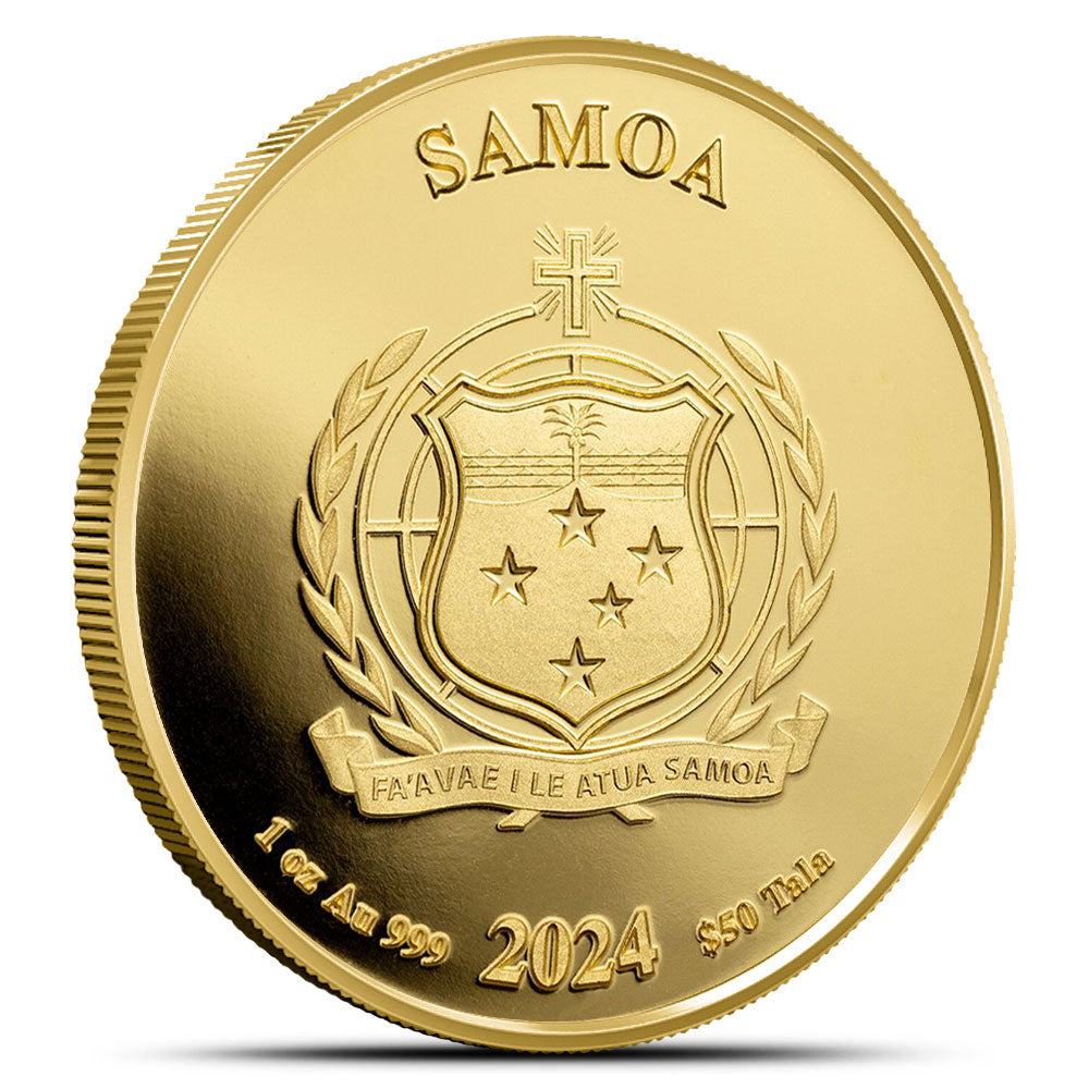 2024 Samoa 1 oz Gold Mr. Monopoly BU