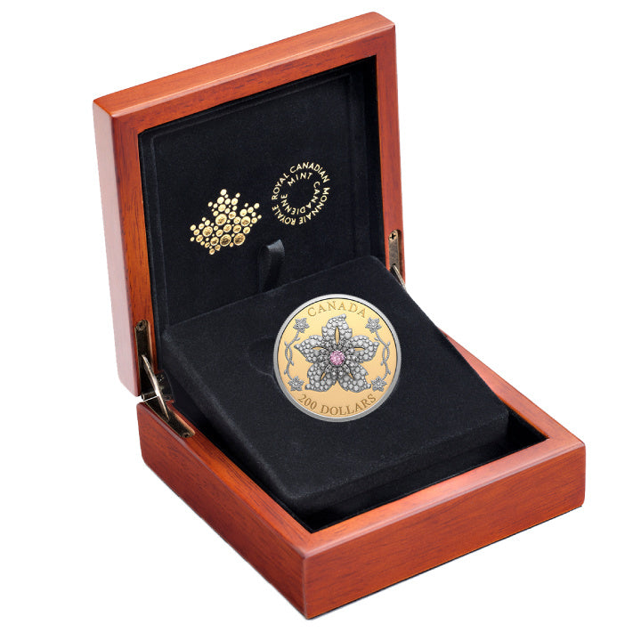 2025 60.08g Canada Williamson Diamond Brooch .9999 Gold Proof Coin