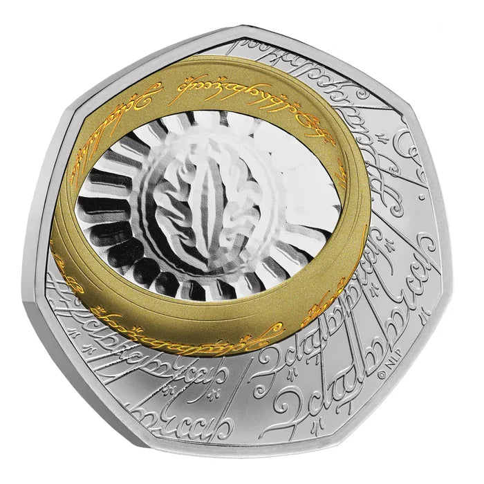 Lord of the Rings – The One Ring UK 2026 50p Silver Proof Colour Coin