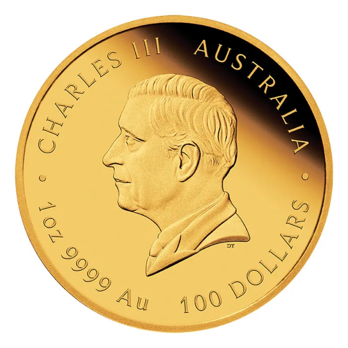 2026 1oz Australia Chinese Myths and Legends - Double Phoenix .9999 Gold Coloured Proof Coin