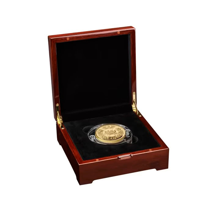 2025 5oz Great Britain The Great Engravers Series The Waterloo Medal – Victory .9999 Gold Proof Coin