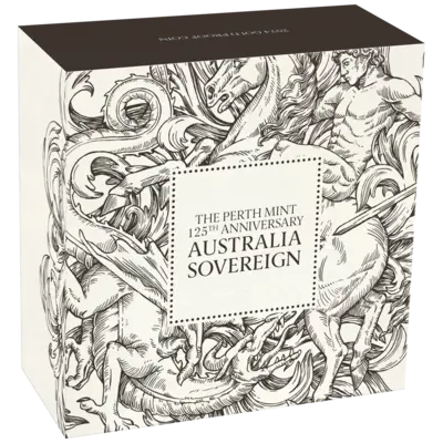 7.98 g Gold Coin - Sovereign - 125 Years Perth Mint - 2024