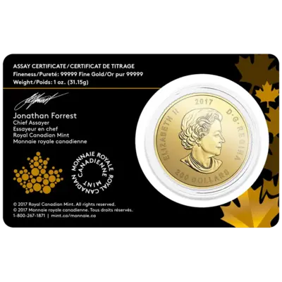1 oz Gold Coin - Call of the Wild - Elk - Bullion - 2017