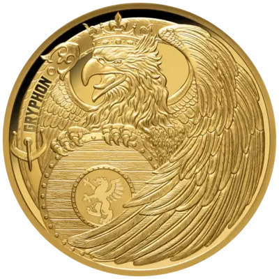 1 oz Gold Coin - Heraldic Beasts - Gryphon - 2024