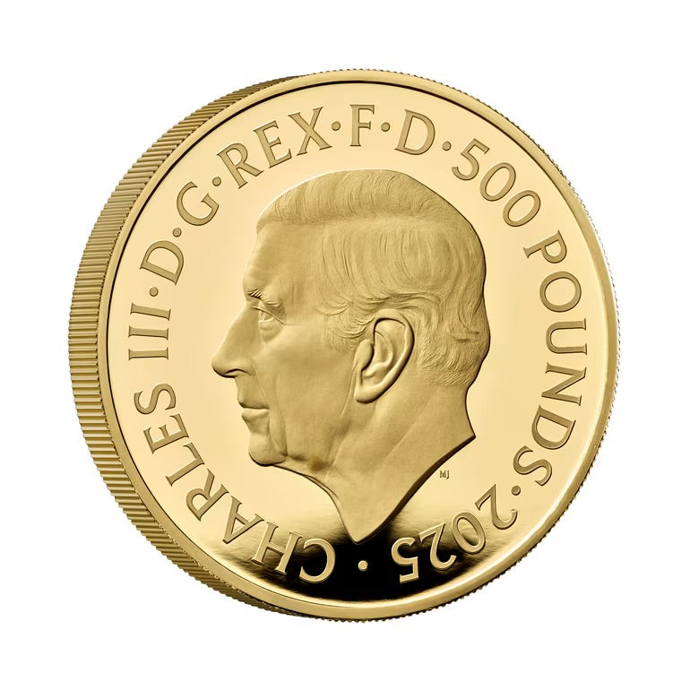 2025 5oz Great Britain The Figureheads of the Revolution - The Two Georges .9999 Gold Proof Coin