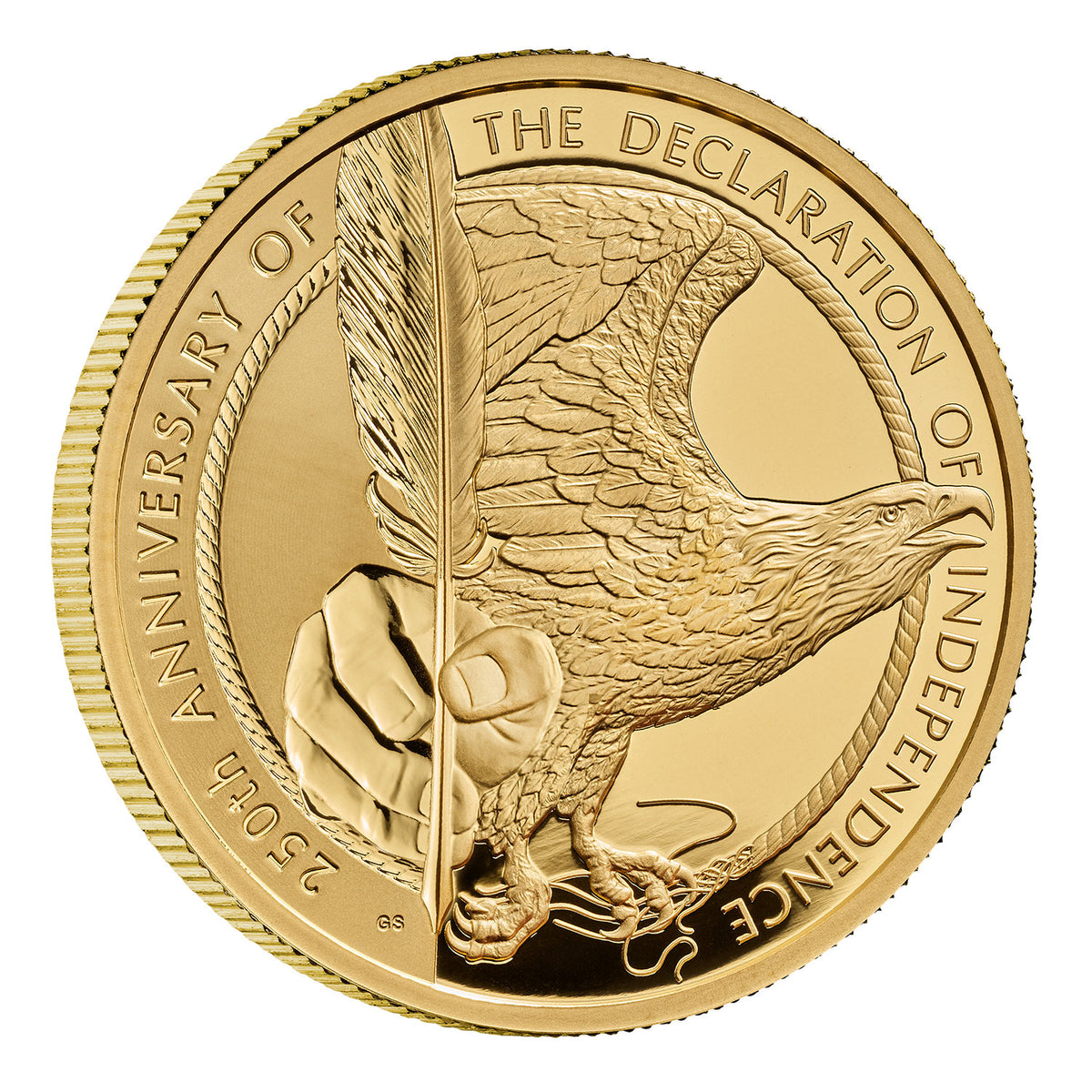 The 250th Anniversary of the American Declaration of Independence 2026 UK 5oz Gold Proof Coin