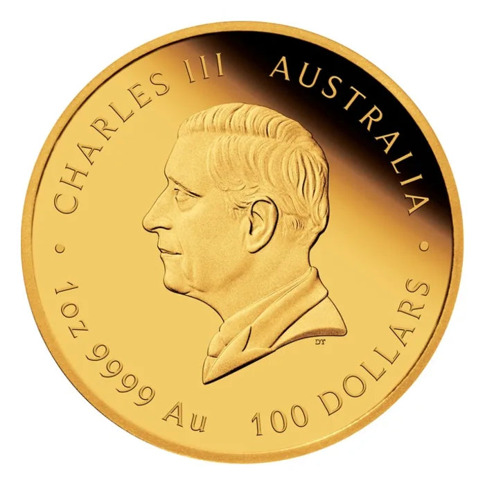 2026 1oz Australia Chinese Myths & Legends 10th Anniversary - Dragon and Phoenix .9999 Gold Coloured Proof Coin