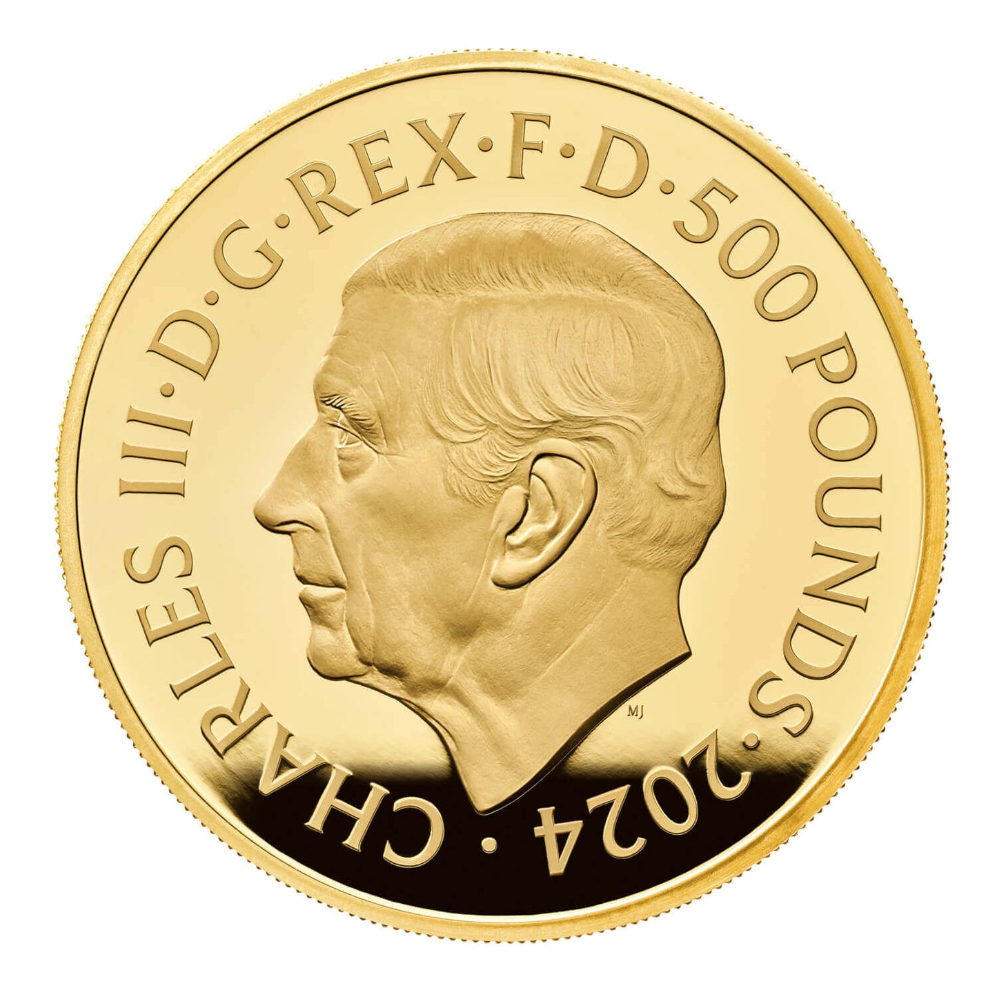 2024 5oz Great Britain Lunar Series Year of the Dragon .9999 Gold Proof Coin