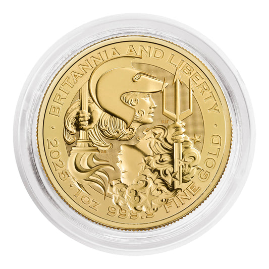 Britannia and Liberty 2025 1oz Gold Bullion Coin