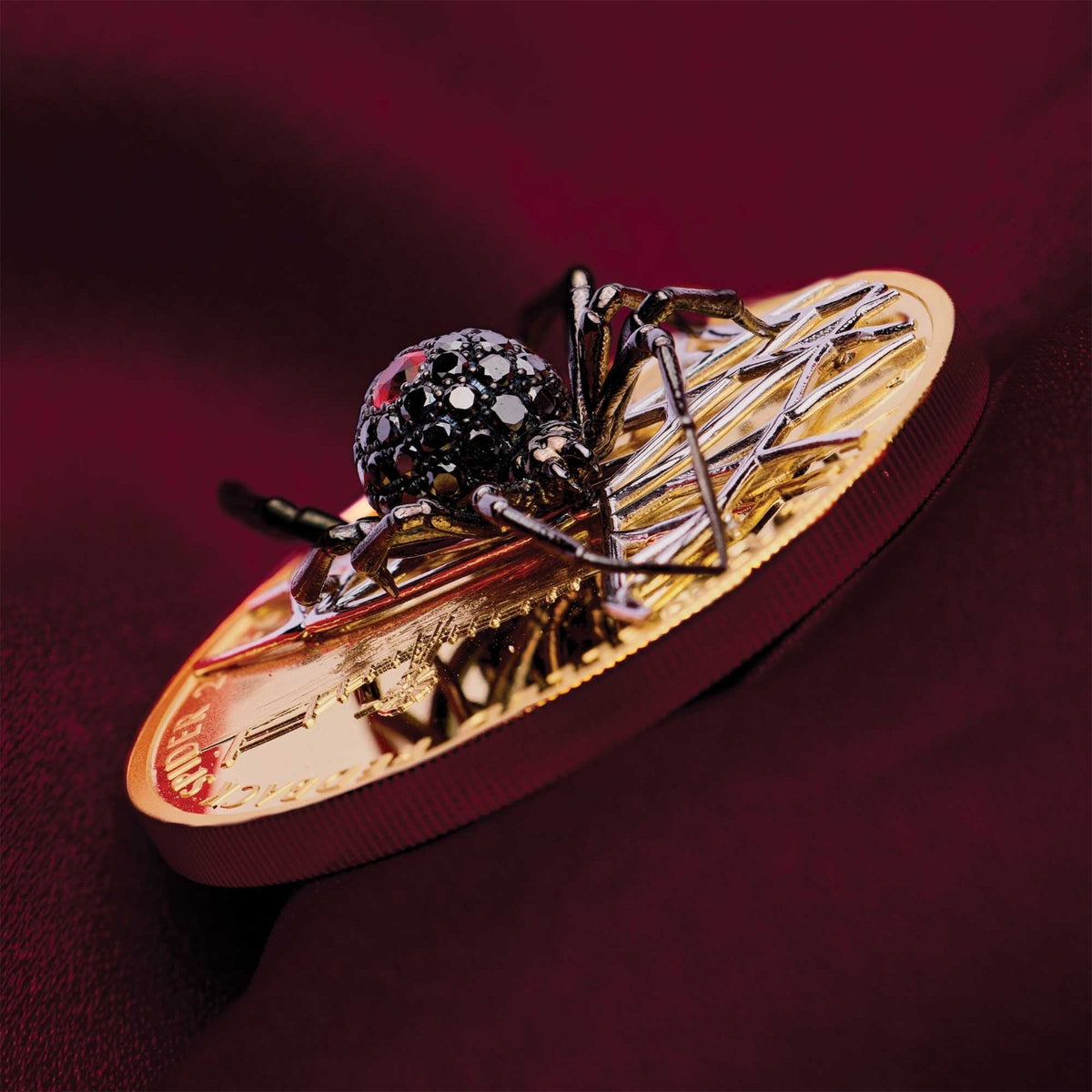 The Jewelled Redback Spider 2026 2oz Gold Proof Coin