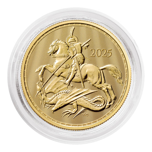 St George and the Dragon 2025 1oz Gold Bullion Coin