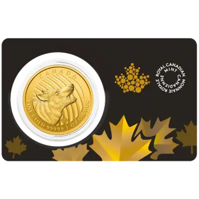 1 oz Gold Coin - Call of the Wild - Howling Wolf - Bullion - 2014