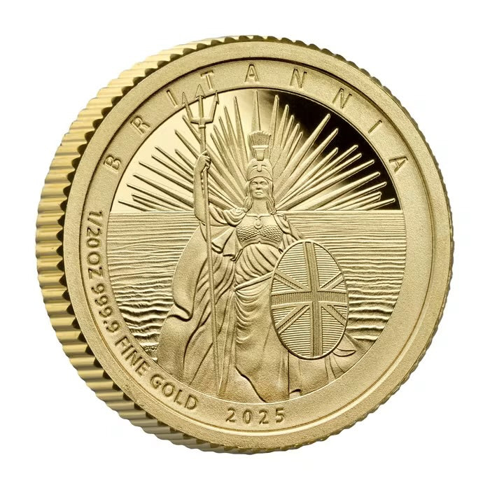 2025 Great Britain Britannia .9999 Gold Proof 6 Coin Set ( 1/40, 1/20, 1/10, 1/4, 1/2, 1 oz)