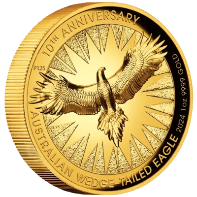 1 oz Gold Coin - Wedge-Tailed Eagle - High Relief - 2024