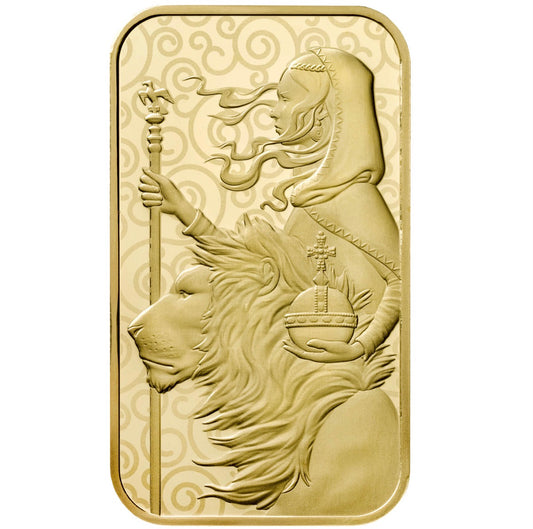 Una & the Lion 1 oz Gold Bar, The Royal Mint, Great Britain